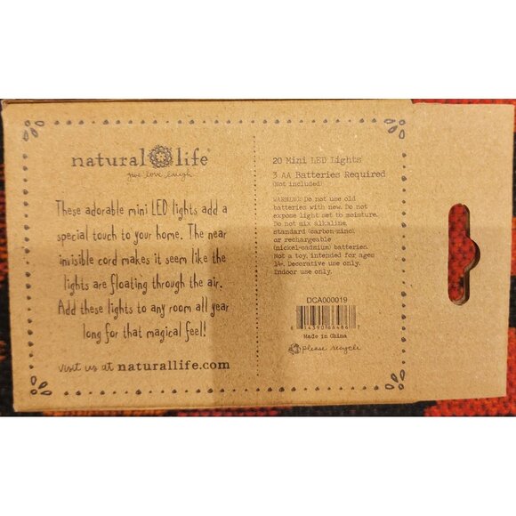 20 Mini LED Mushroom String Lights 6.25ft By Natural Life - Picture 3 of 5